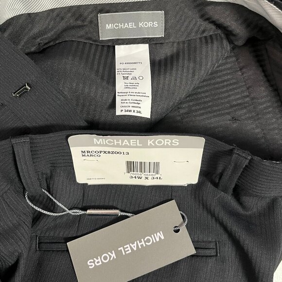 Michael Kors Men's Black Marco Suit Separates Pants - Size 34 x 34 - NWT - Picture 6 of 6